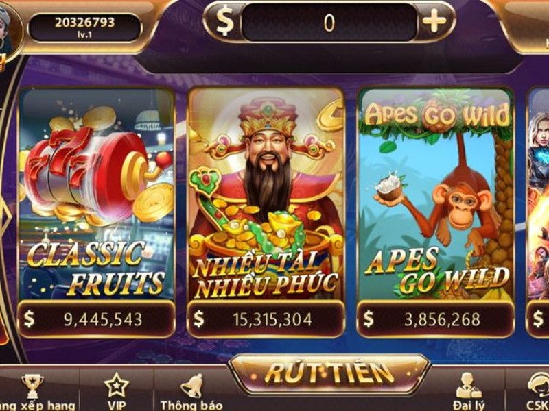 Hình ảnh máy đánh bạc slot game đầy màu sắc